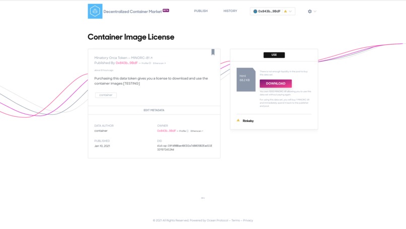 Decentralized Container Market – screenshot 2