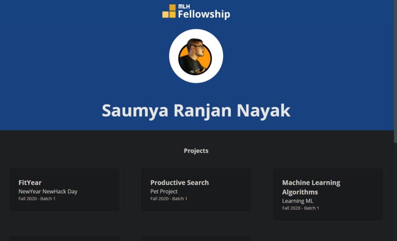 GitHub Portfolio Page – screenshot 1