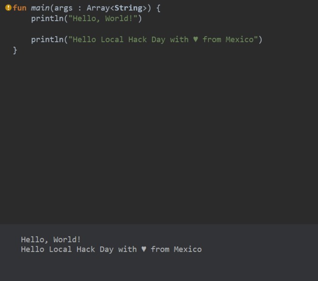 Hello World  – screenshot 1