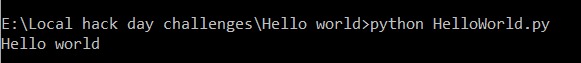 Hello-World-LHD – screenshot 1