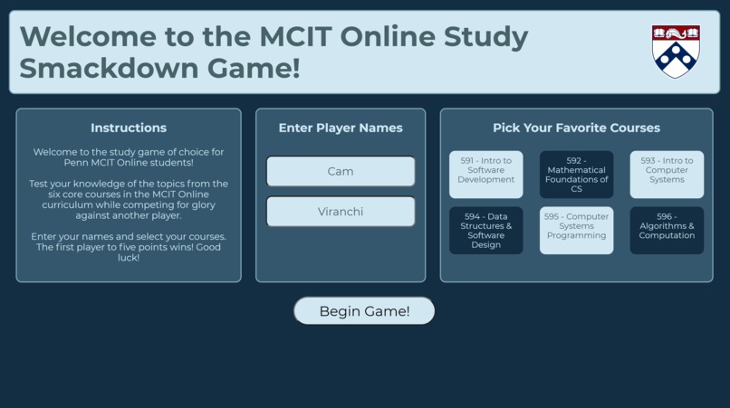 MCIT Online Study Smackdown Game! – screenshot 1