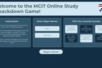 MCIT Online Study Smackdown Game!