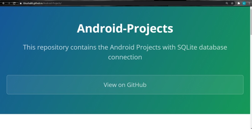 Personal Site with GitHub Pages - Khushali Pariyal – screenshot 1