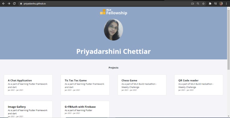 priyadarshu.github.io – screenshot 1