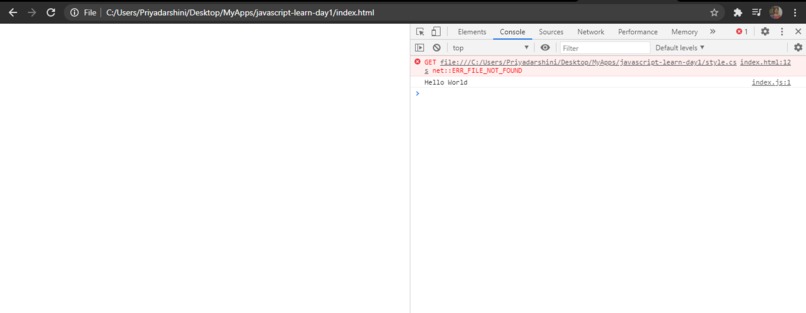 javascript-learn-day1 – screenshot 1