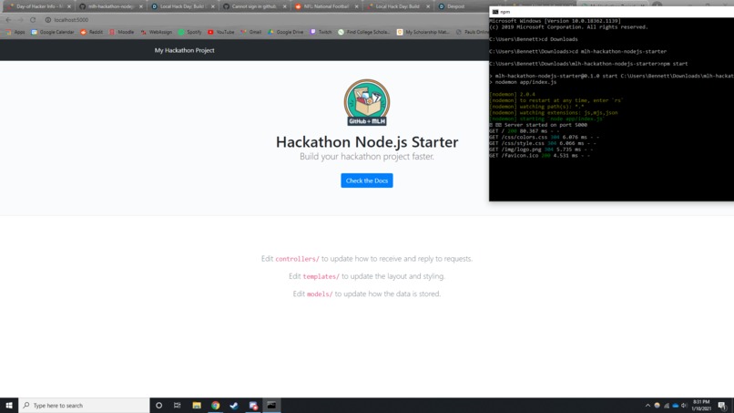 NodeJS starter kit – screenshot 1