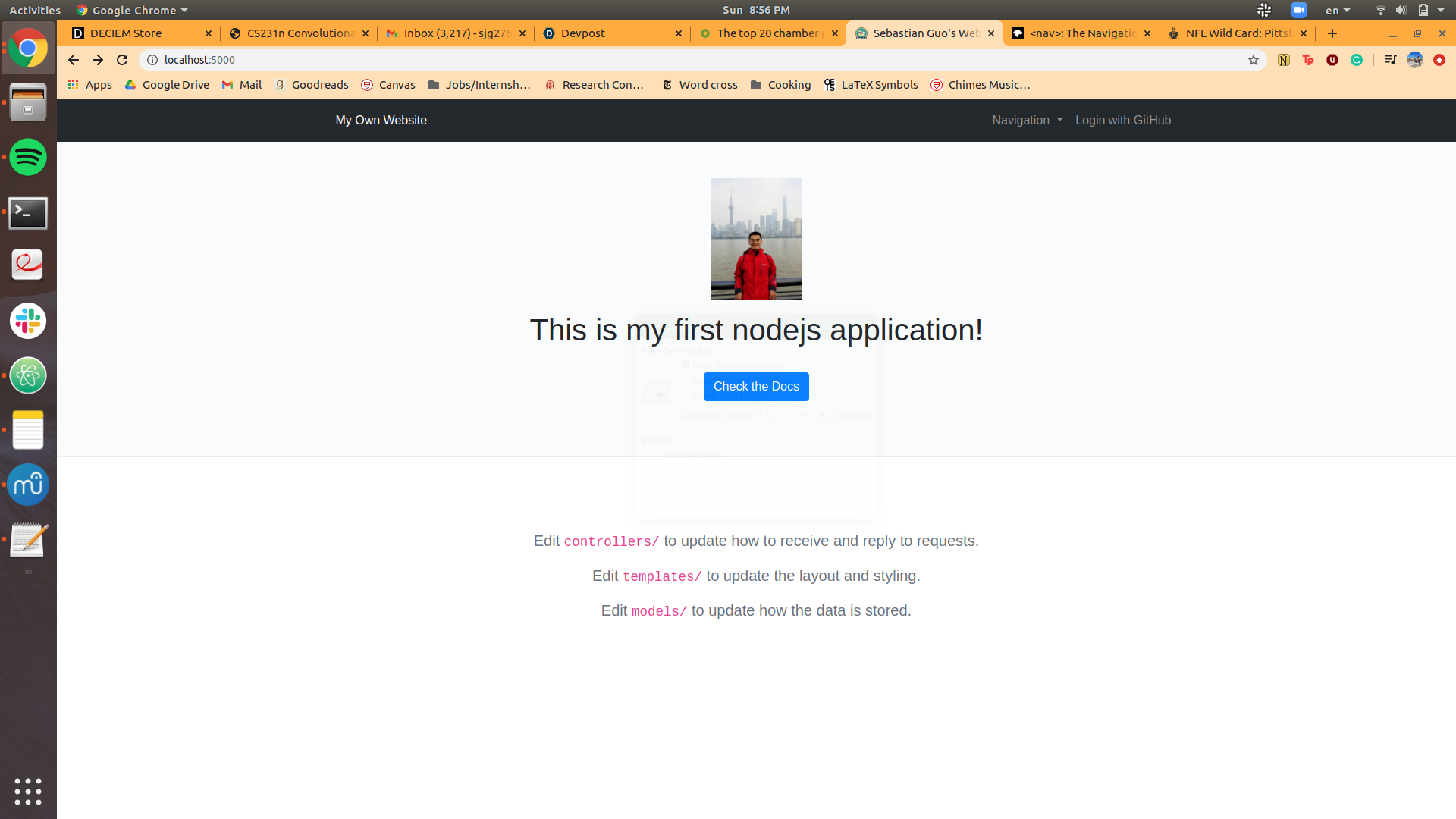 nodeJs project | Devpost