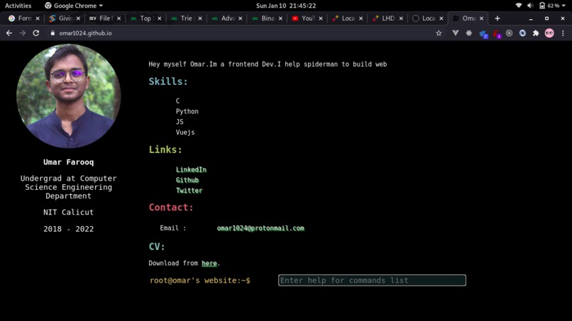 portfolio – screenshot 1