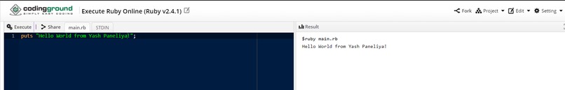 Hello, World in a New Language – screenshot 1