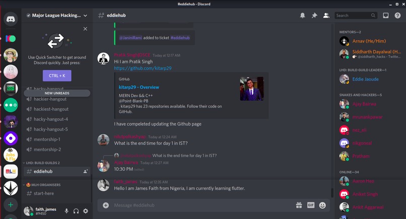 Say hello in guild – screenshot 1