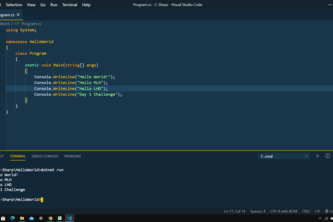 Hello World in new Language