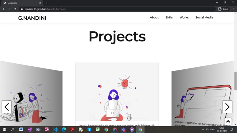 Nandini-13.github.io – screenshot 2