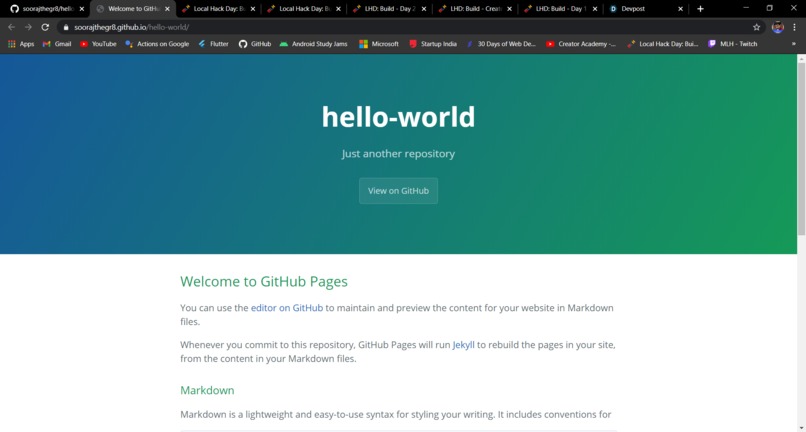 hello-world – screenshot 1