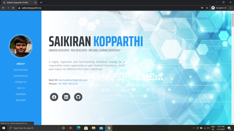 MyPortfolio – screenshot 1