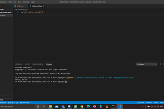 Hello, World in a New Language