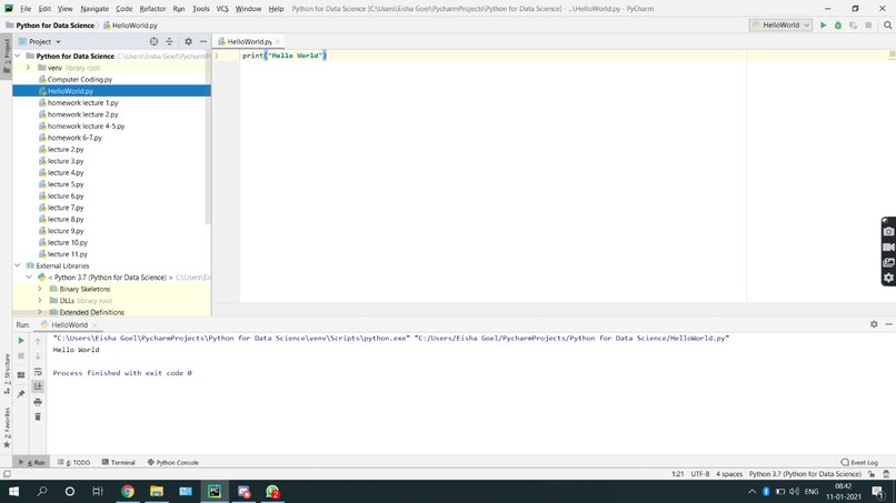 Hello, World in a New Language – screenshot 1