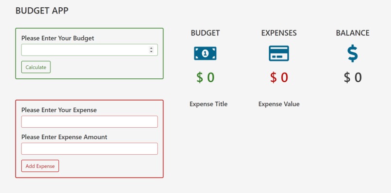 Financial Hack Challenge Budget Application with JavaScript – screenshot 1