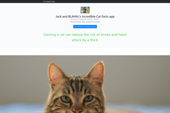 Random Cat Facts : Build with a Starter Kit Challenge