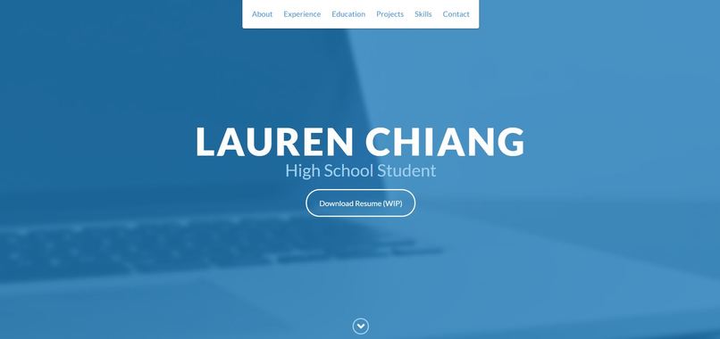 Github Pages Portfolio – screenshot 1