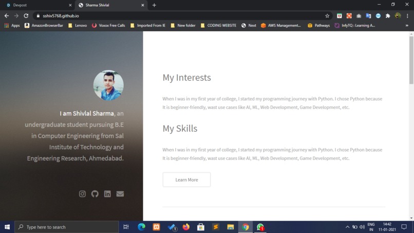 sshiv5768.github.io – screenshot 1
