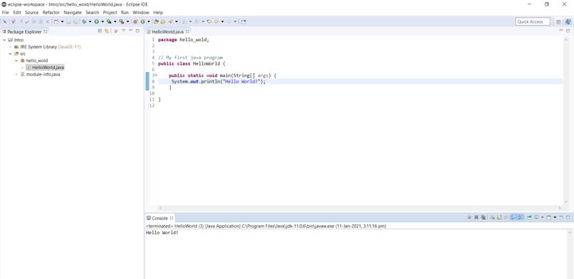 Hello World – screenshot 1
