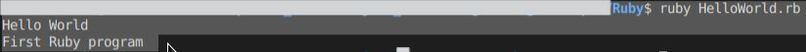 Hello, World in Ruby – screenshot 1