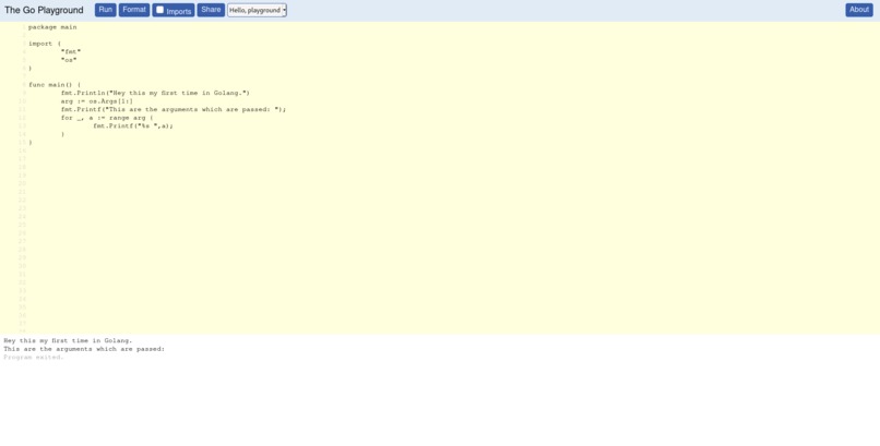 Hello, World in a New Language – screenshot 1