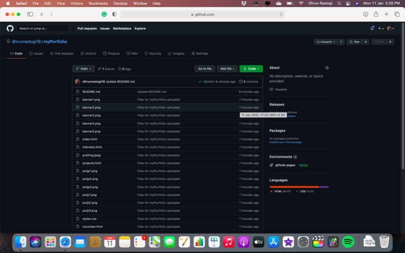 myPortfolio – screenshot 4
