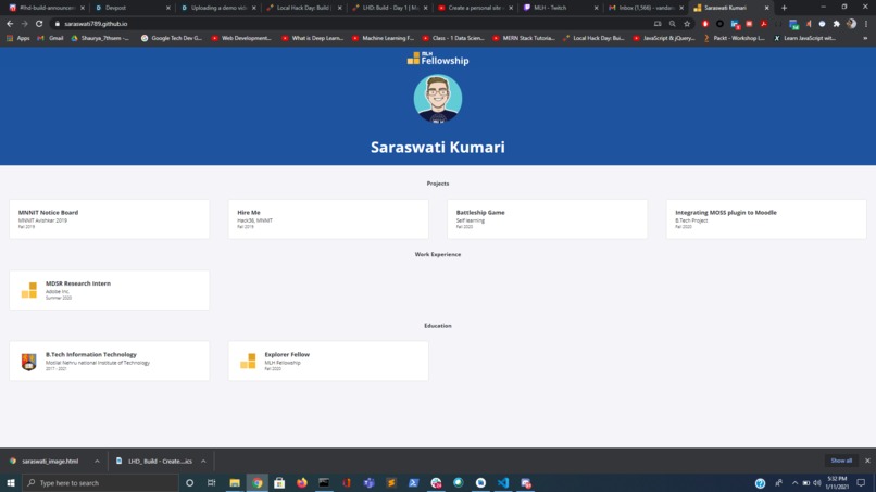 Set up a personal Github Page – screenshot 1