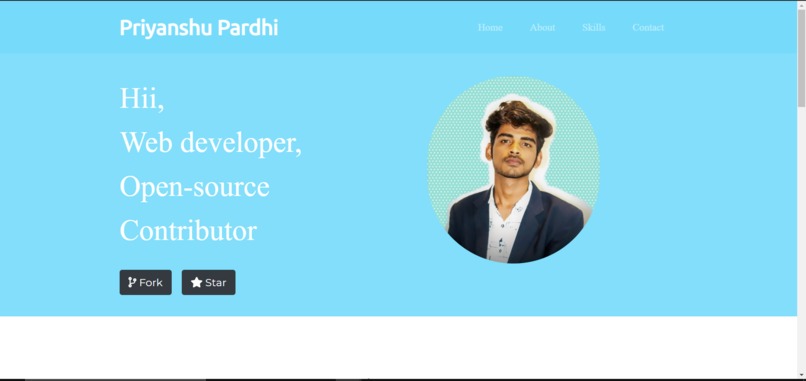 Personal Site – screenshot 1