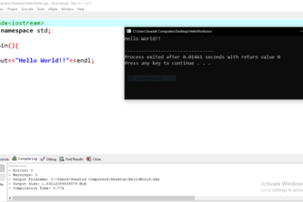 Hello World in C++