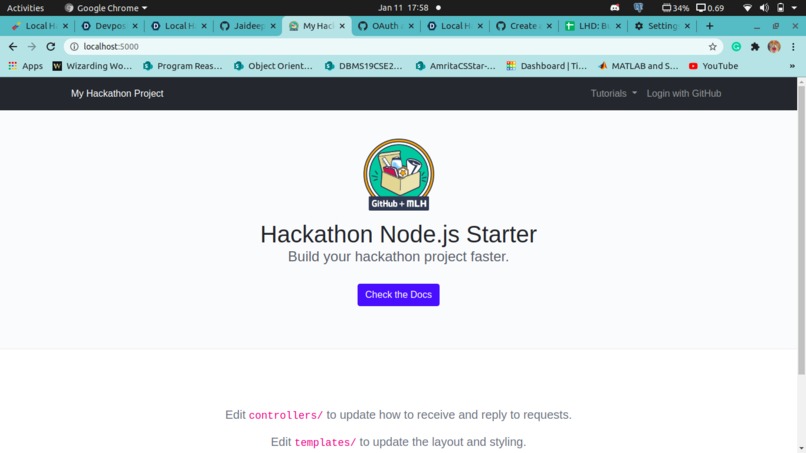 mlh-hackathon-nodejs-starter – screenshot 1