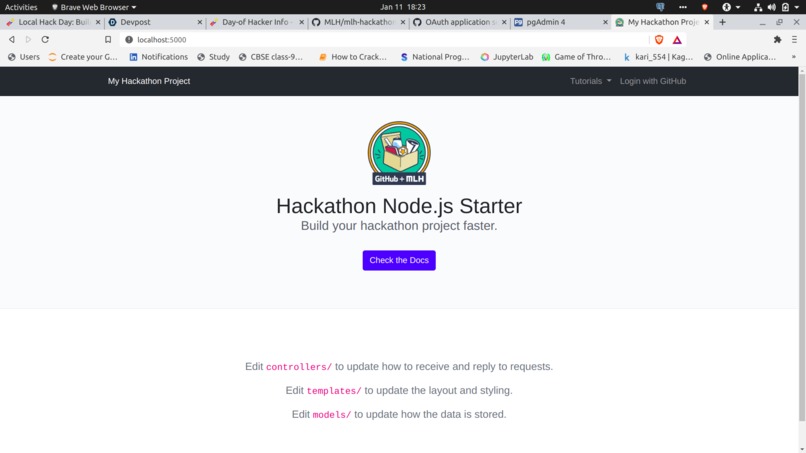 Build with a Starter Pack with Node.js – screenshot 1