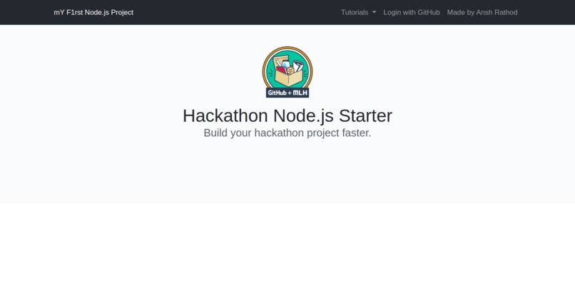 My f1rst node project – screenshot 1