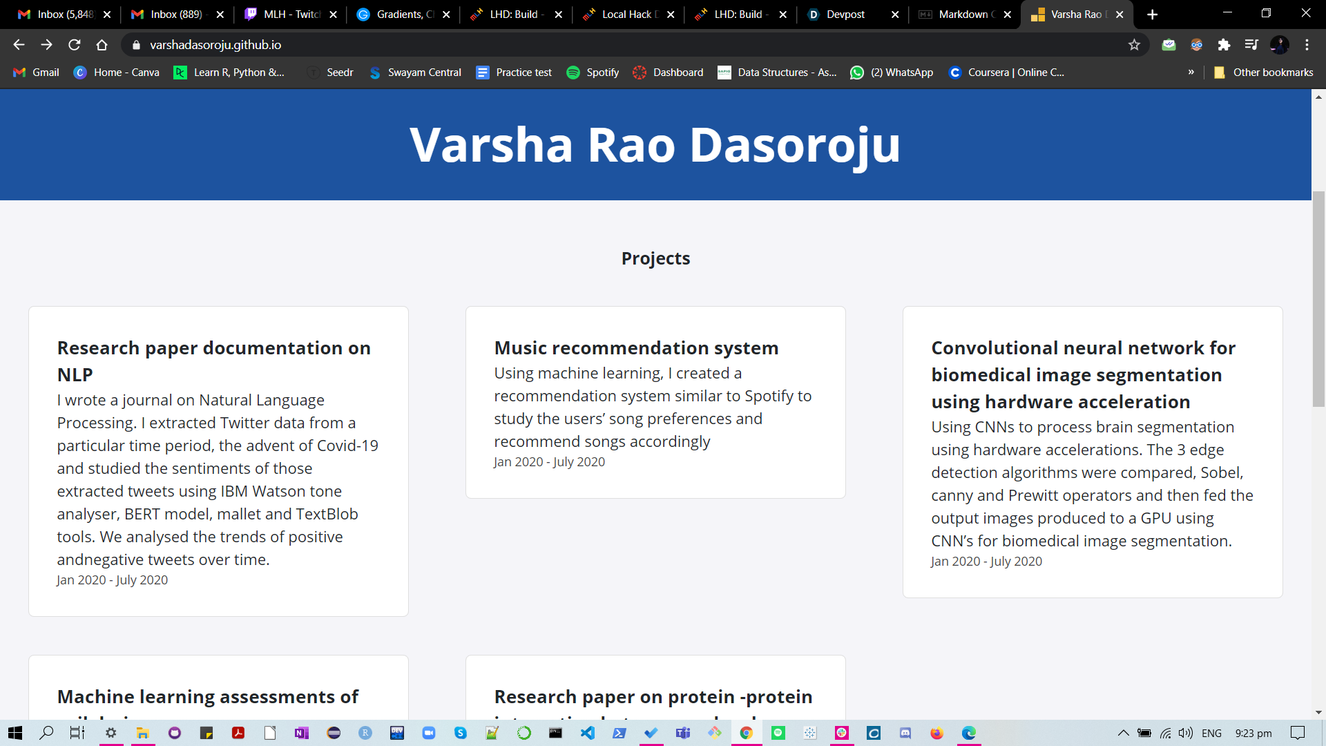 Create a Personal Site with GitHub Pages | Devpost