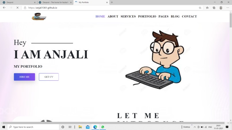 anjali1361.github.io – screenshot 1