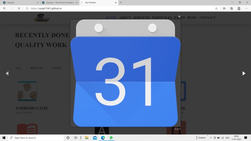 anjali1361.github.io – screenshot 4