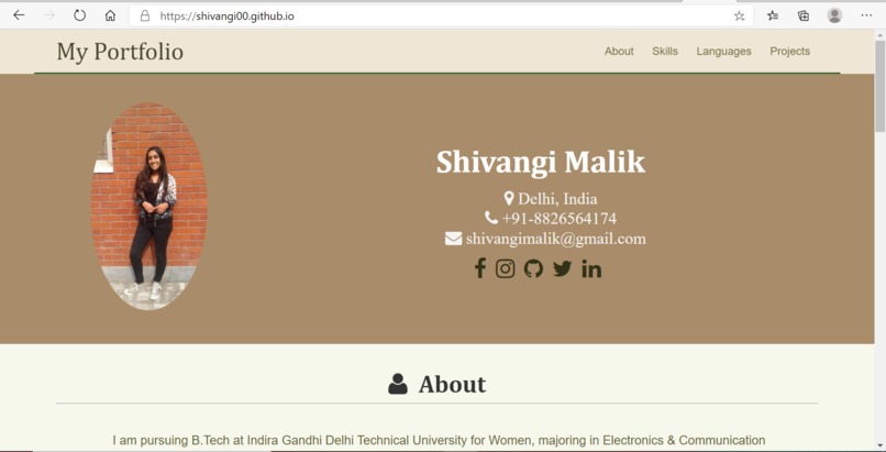 shivangi00.github.io – screenshot 1