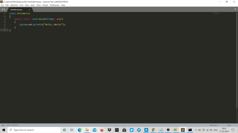 Hello, World in a New Language  – screenshot 1