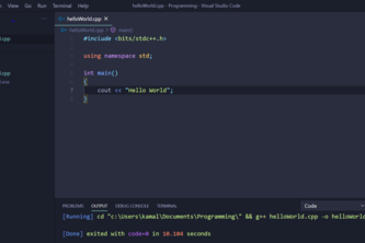 Hello World in C++