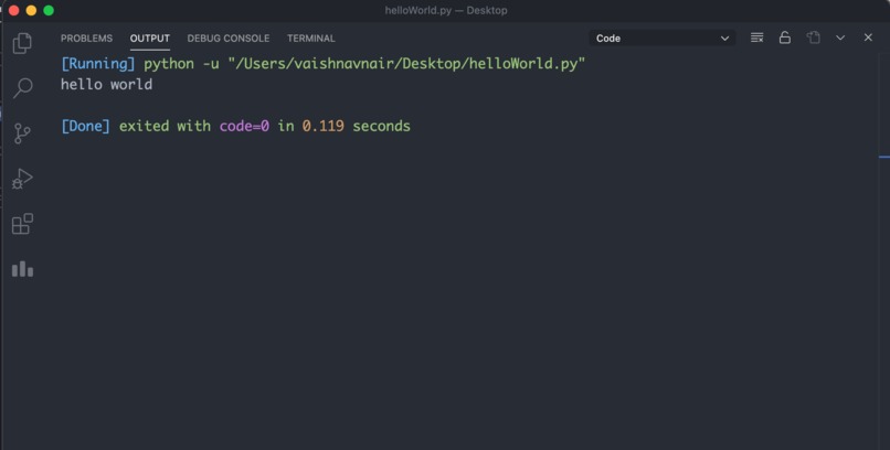Hello, World in a New Language – screenshot 1