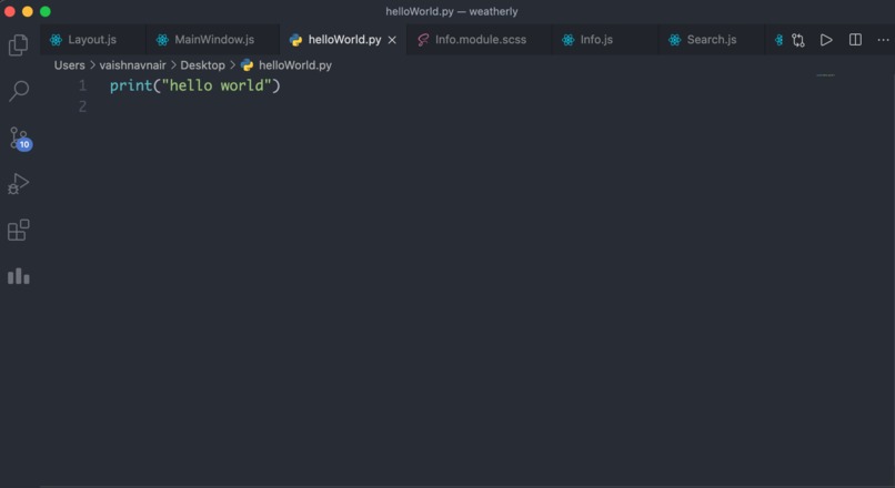 Hello, World in a New Language – screenshot 2