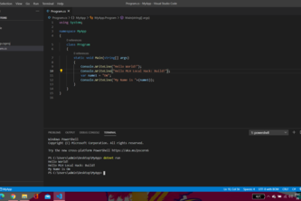 Hello World in C#