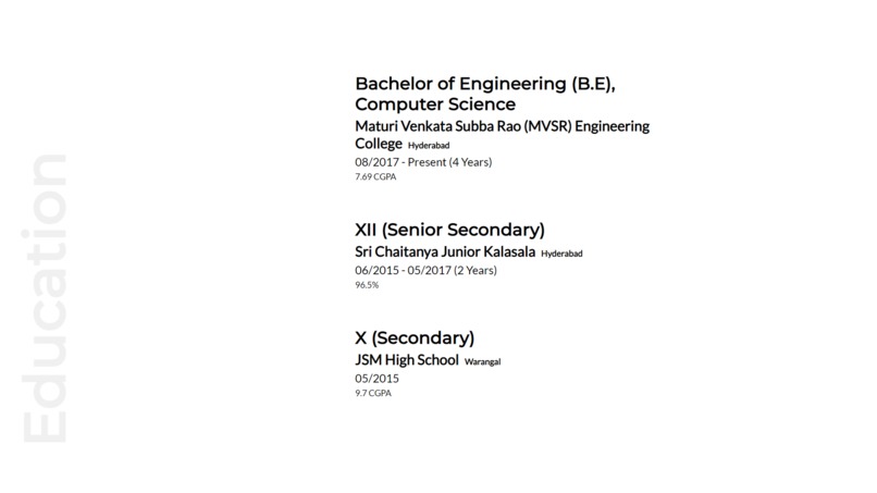 Aditya's Portfolio – screenshot 4