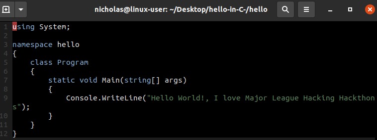 Hello World in a New Language – screenshot 1