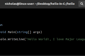 Hello World in a New Language
