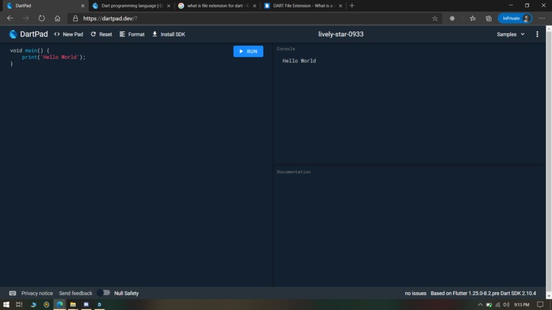 Hello World – screenshot 1