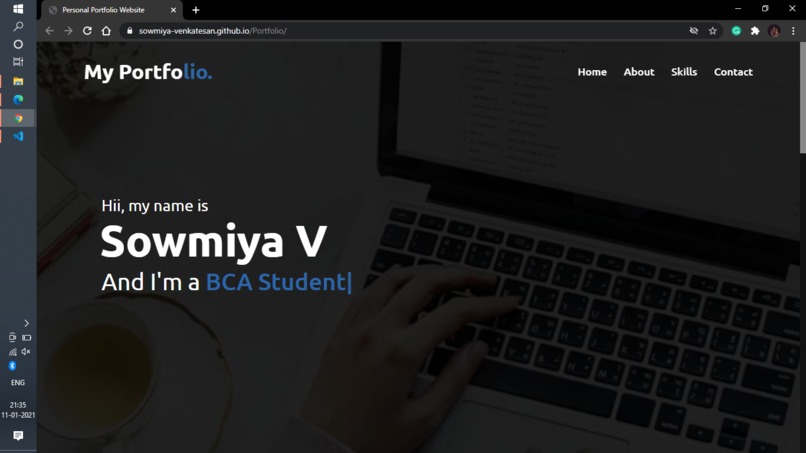 Set Up a Personal GitHub Page – screenshot 1