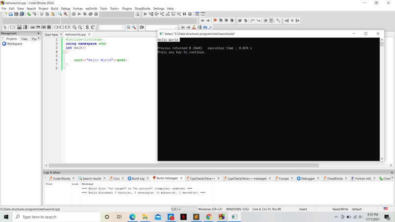 Hello World – screenshot 1