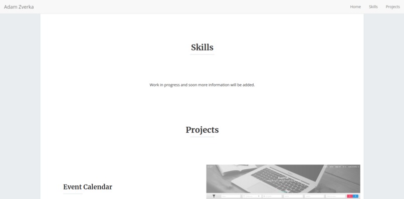 adamzv.github.io – screenshot 2